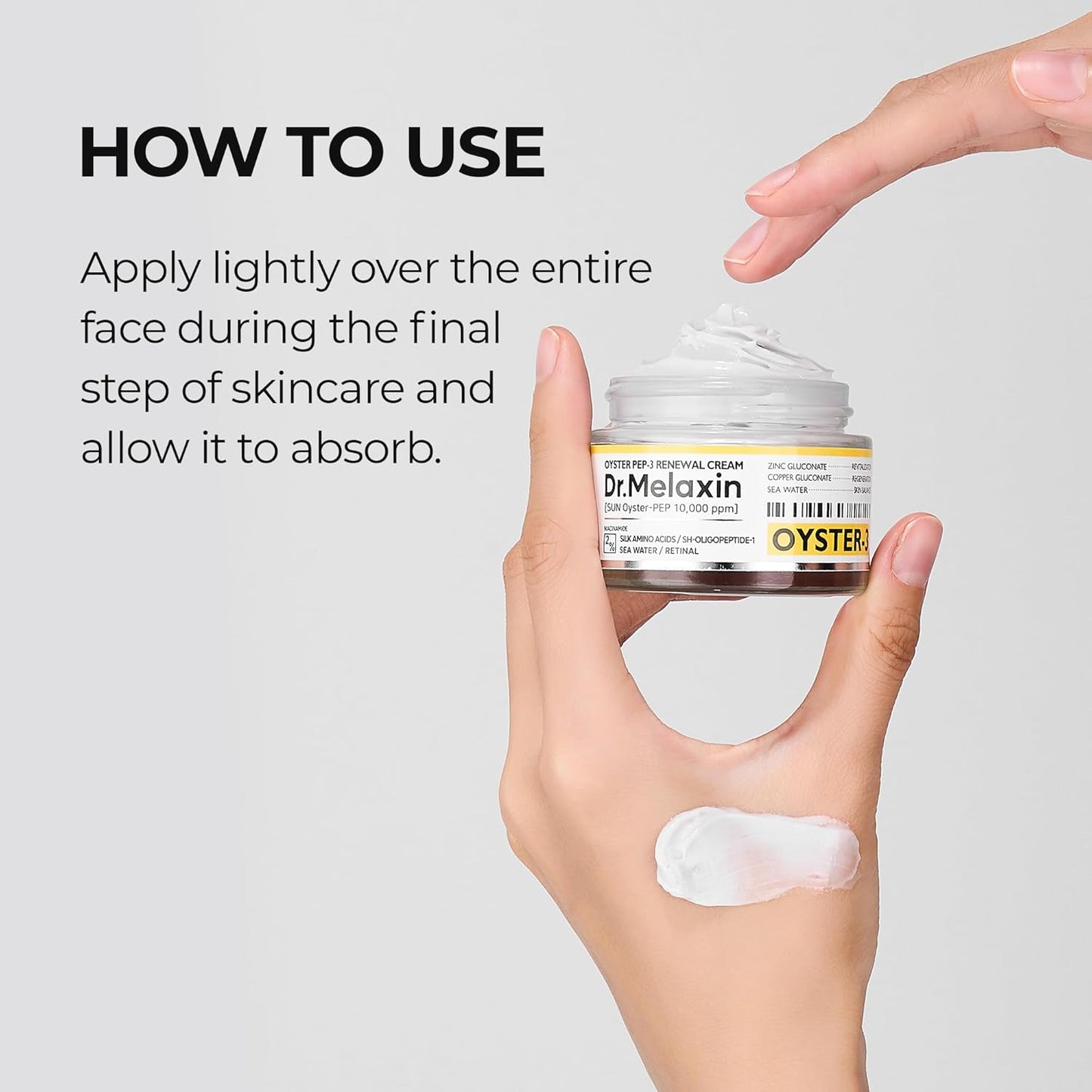 Oyster Pep3 Renewal Cream | Daily Anti-Aging Face Moisturizer, Skin Elasticity & Reduce Wrinkle, 50ml,1.69 fl oz.