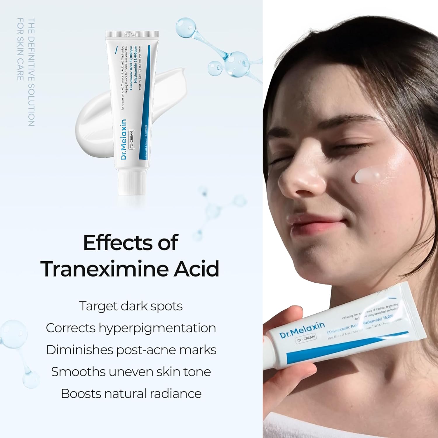 TX Tranexamic Acid CREAM | Skin freckle Cream, Blemishes, Anti-pigmetation korean skin care | Korean Cosmetics | 1.7 fl oz (50 ml)
