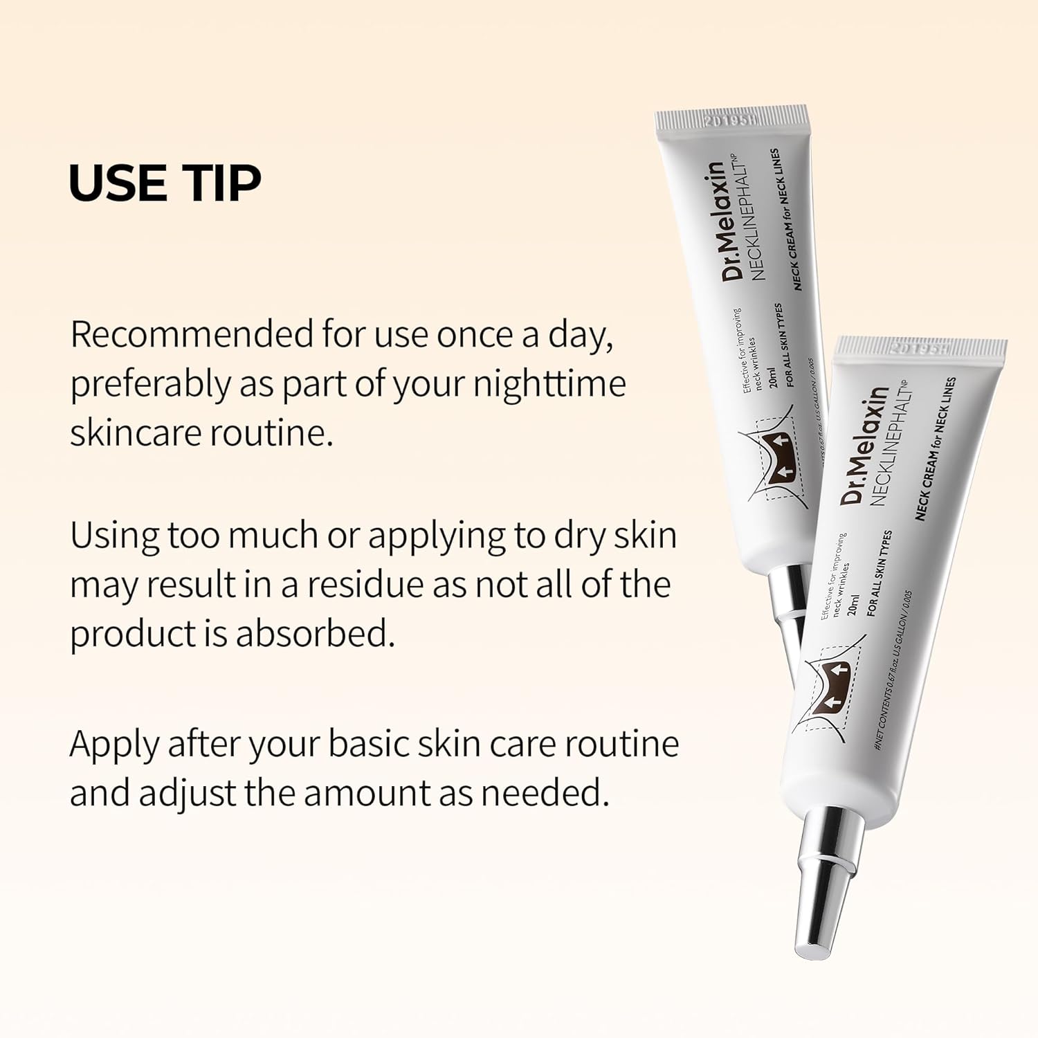 Dr. Melaxin Necklinephalt Neck Cream Neck Care, Volume Lifting, Hali, Needle Beauty, Beauty Needle