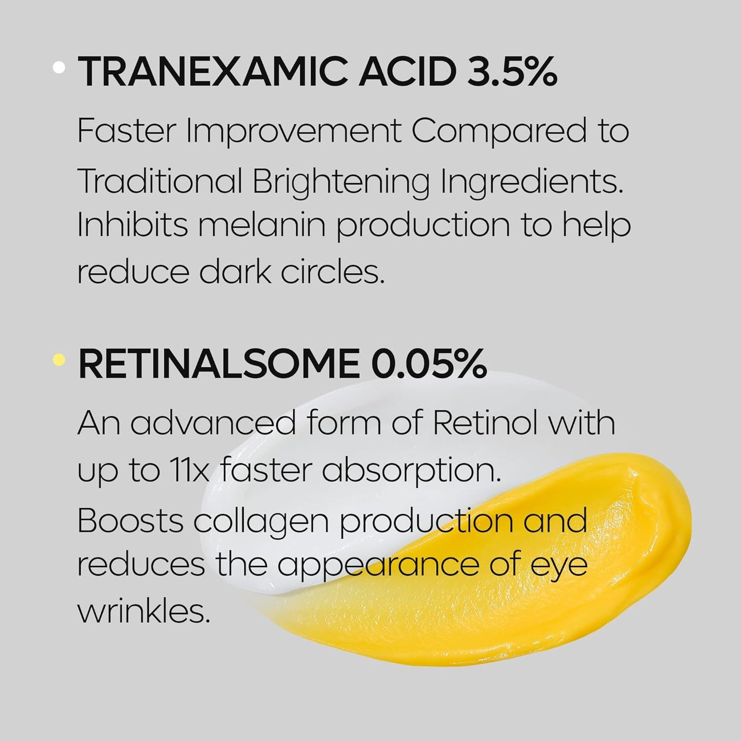 TX Tranexamic Acid Retinalsome Dual Eye Cream with Adenosine Niacinamide for Dark circle Repairing | Daily Anti-Aging Under Eye Care | 50ml - Korean Skin care